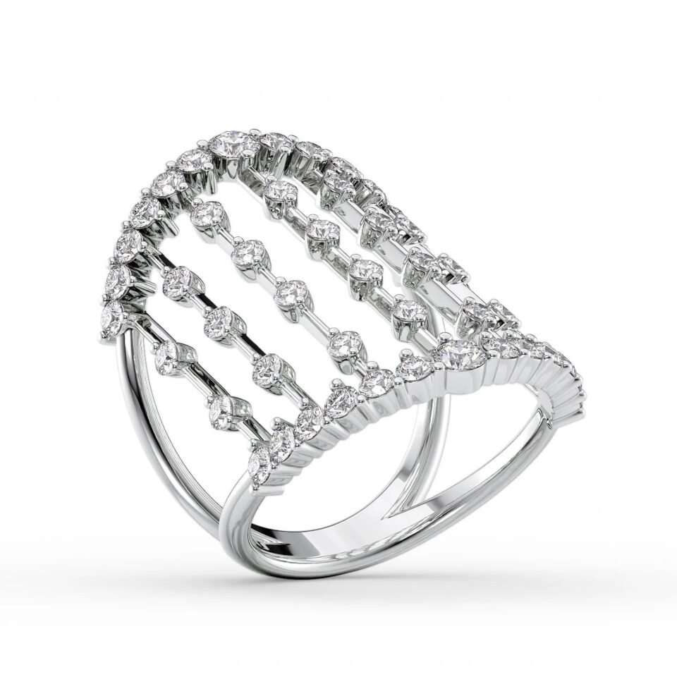 Span Round Diamond Ring