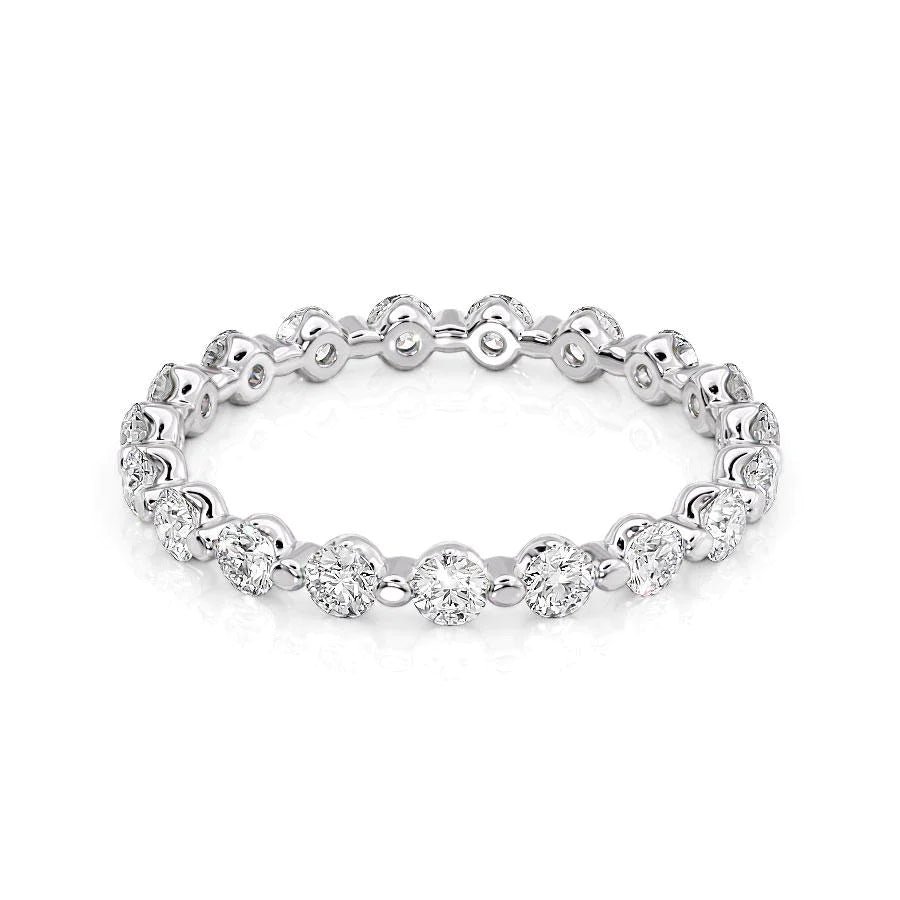 Lumina Sphere Round Eternity Band