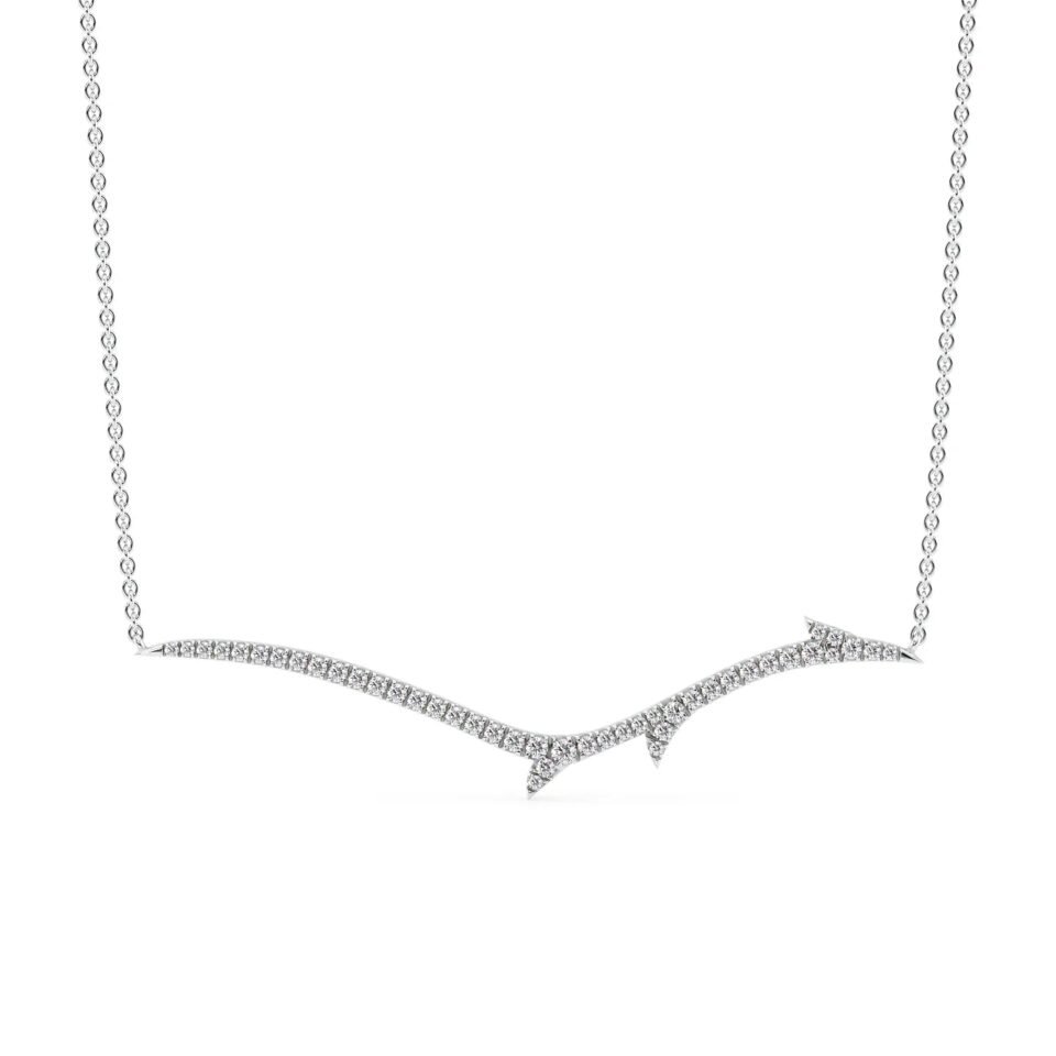 Big Branch Pave Necklace