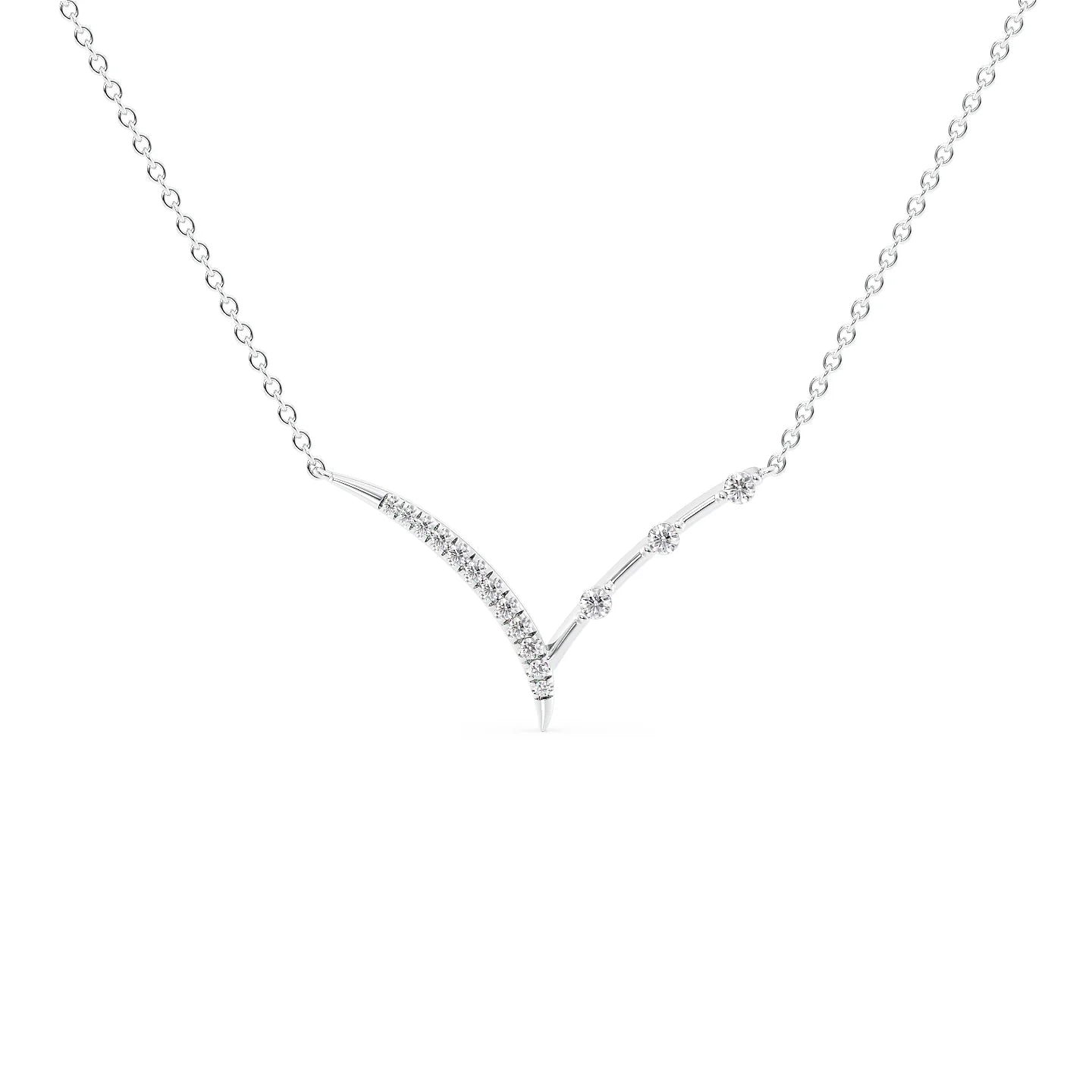 Distant Semi Chevron Necklace