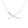 Distant X-Shaped Diamond Necklace