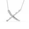 Distant X-Shaped Diamond Necklace12