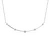 Outlying Curved Diamond Necklace