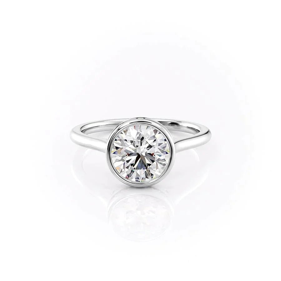 Celestial Round Solitaire Ring