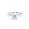 Cushion Showcasing Solitaire Ring