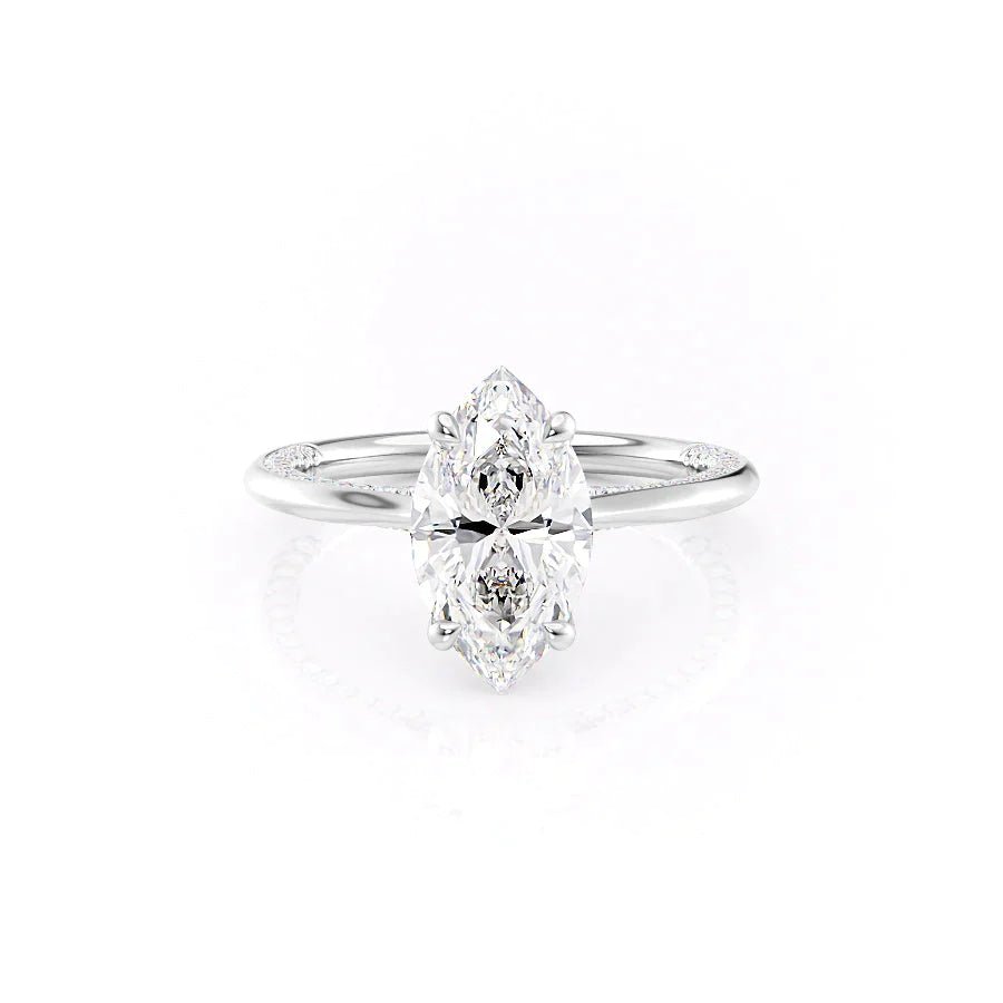 Marquise Pave Angle Ring