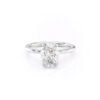 Oval Stretching Solitaire Ring