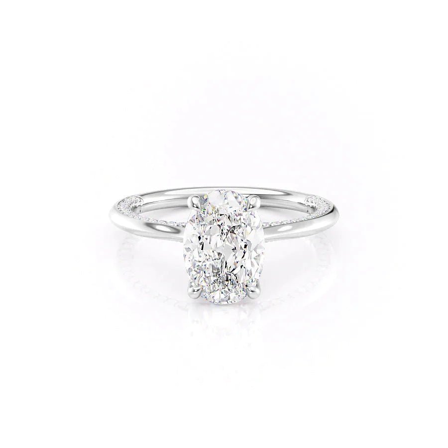 Oval Stretching Solitaire Ring