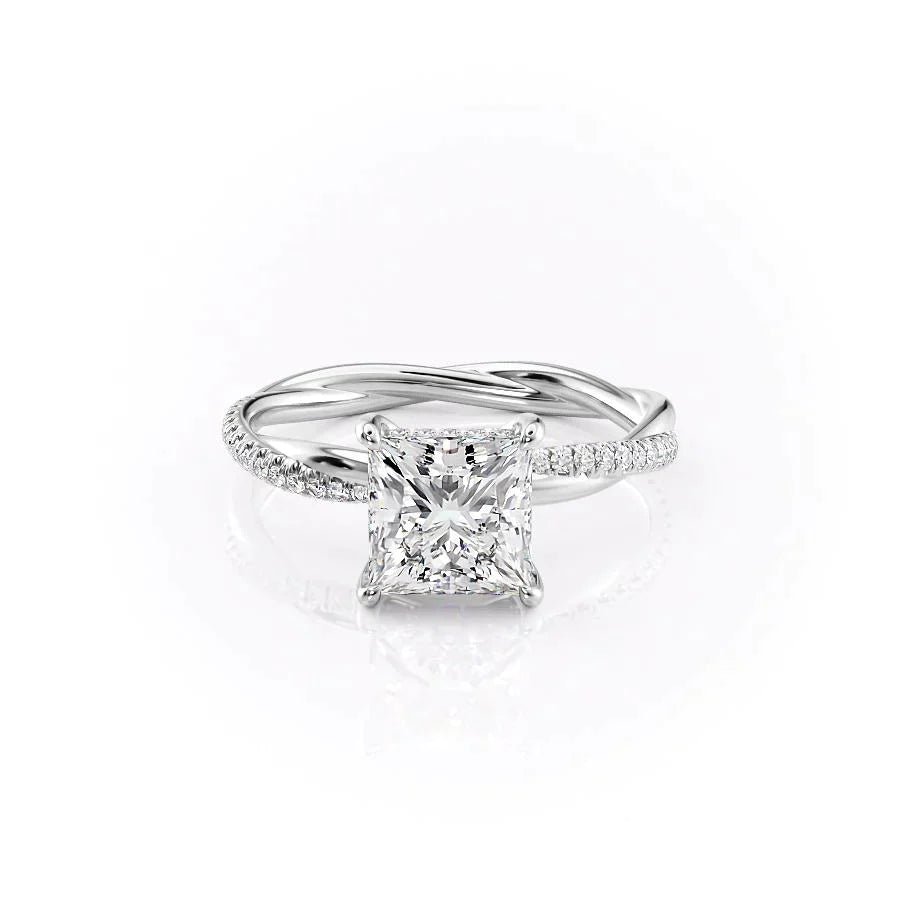 Permenized Princess Pave Ring