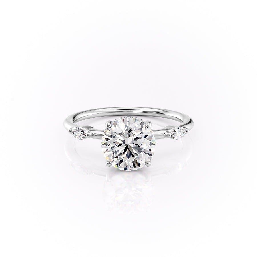 Round Enhancing Solitaire Ring