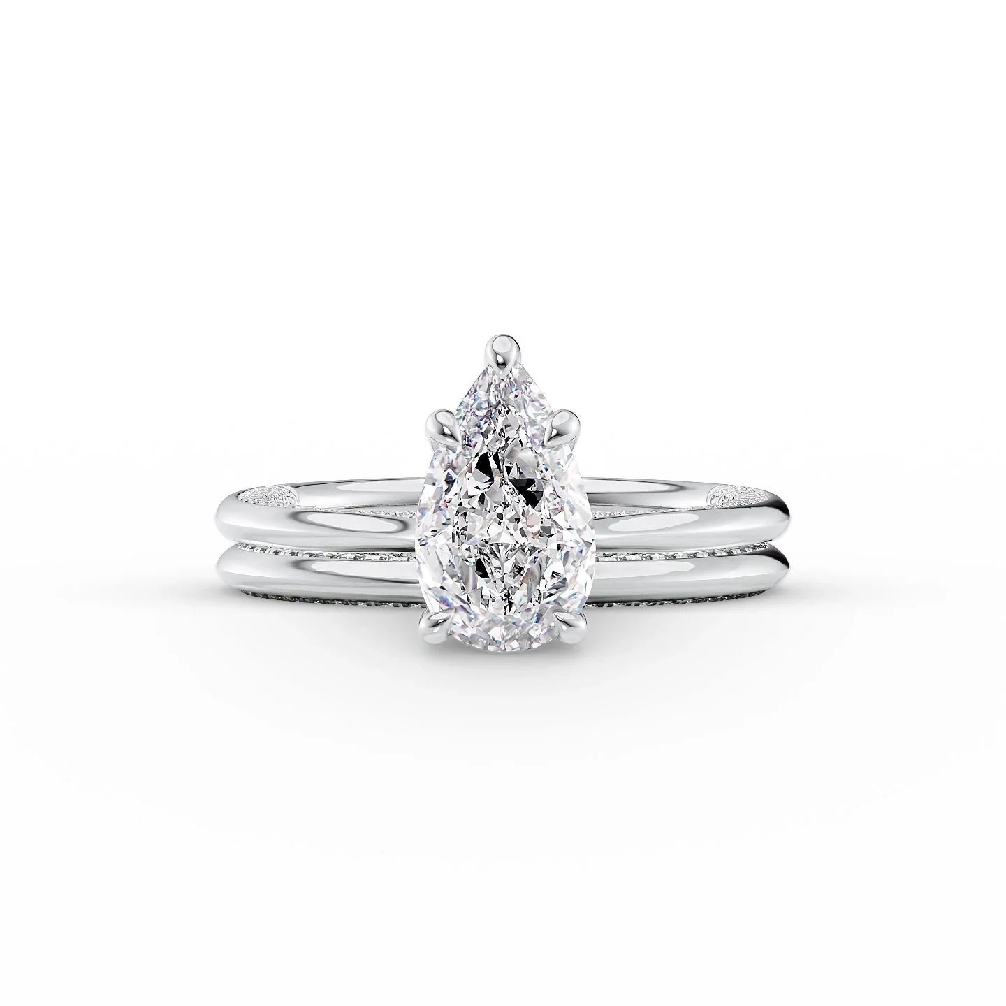 Stunning Pear Solitaire Ring