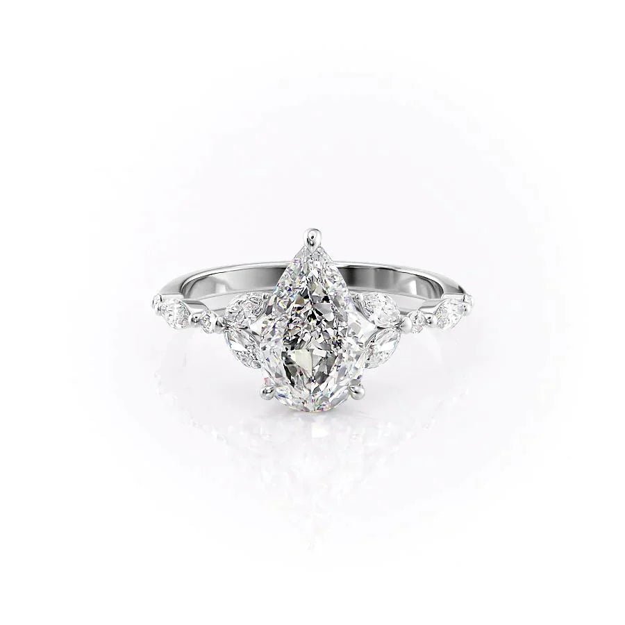 Pear Legacy Solitaire Ring