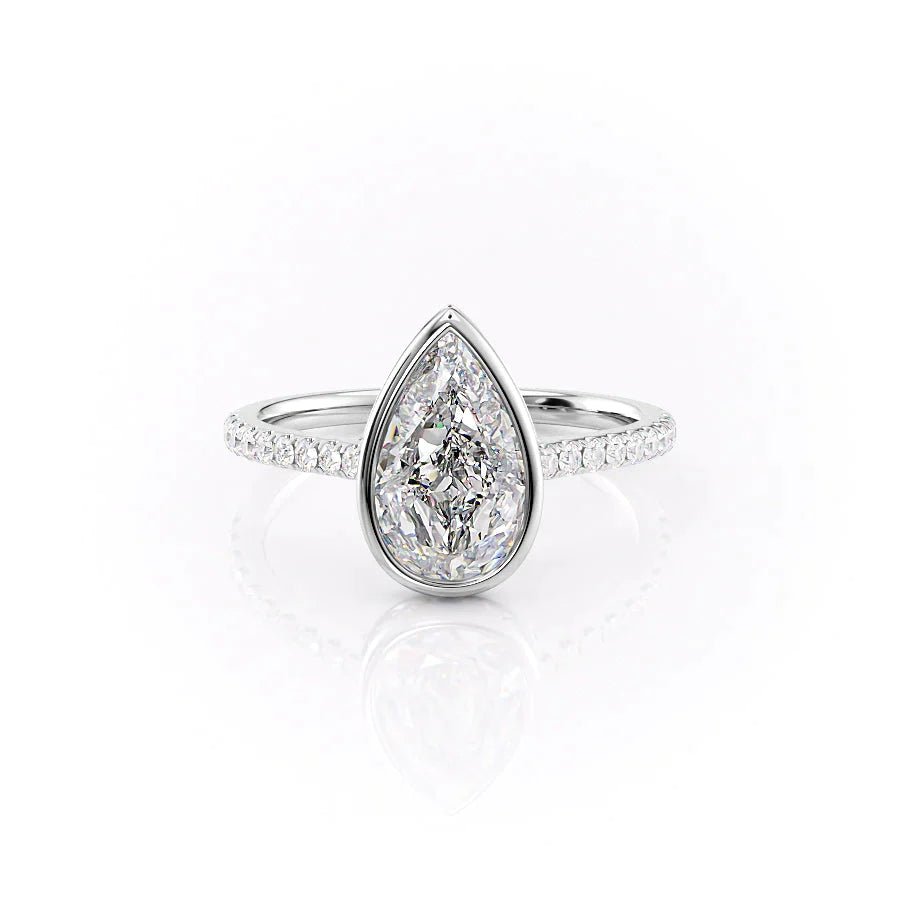 Pear Spectacular Bezel Ring