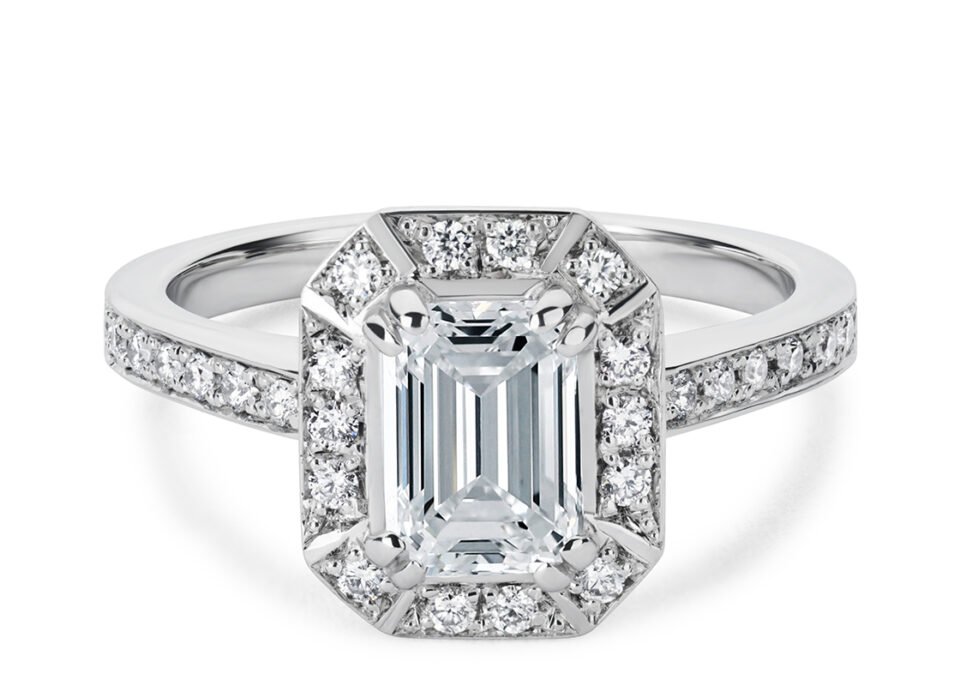 Emerald-Cut Diamond Ring