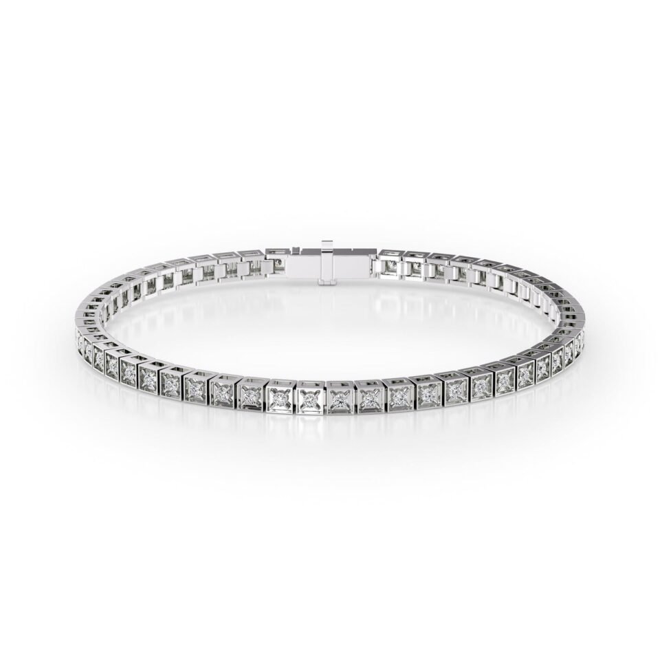 Square Tennis Bracelet