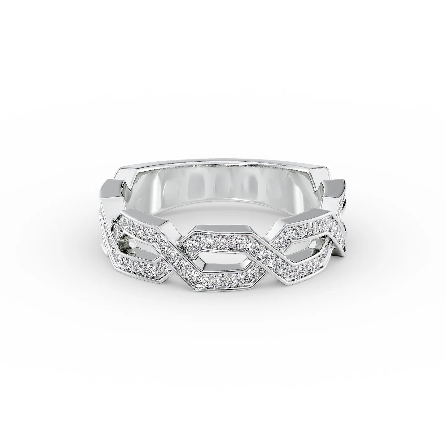 Chic Round Diamond Ring