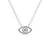 Eye Round Diamond Pendant