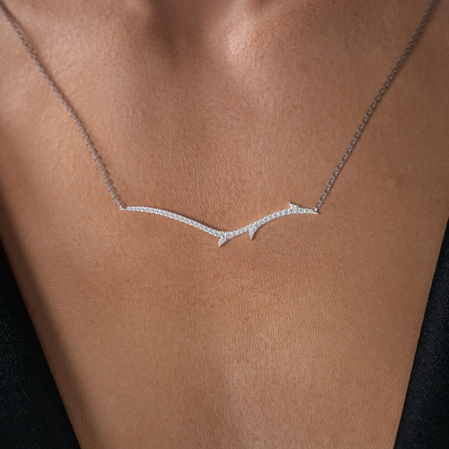 Big Branch Pave Necklace W3