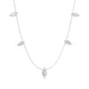 Boat-Shaped Gem Necklace