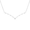 Chevron Curved Round Necklace