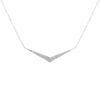Feather Round V Shape Pendant
