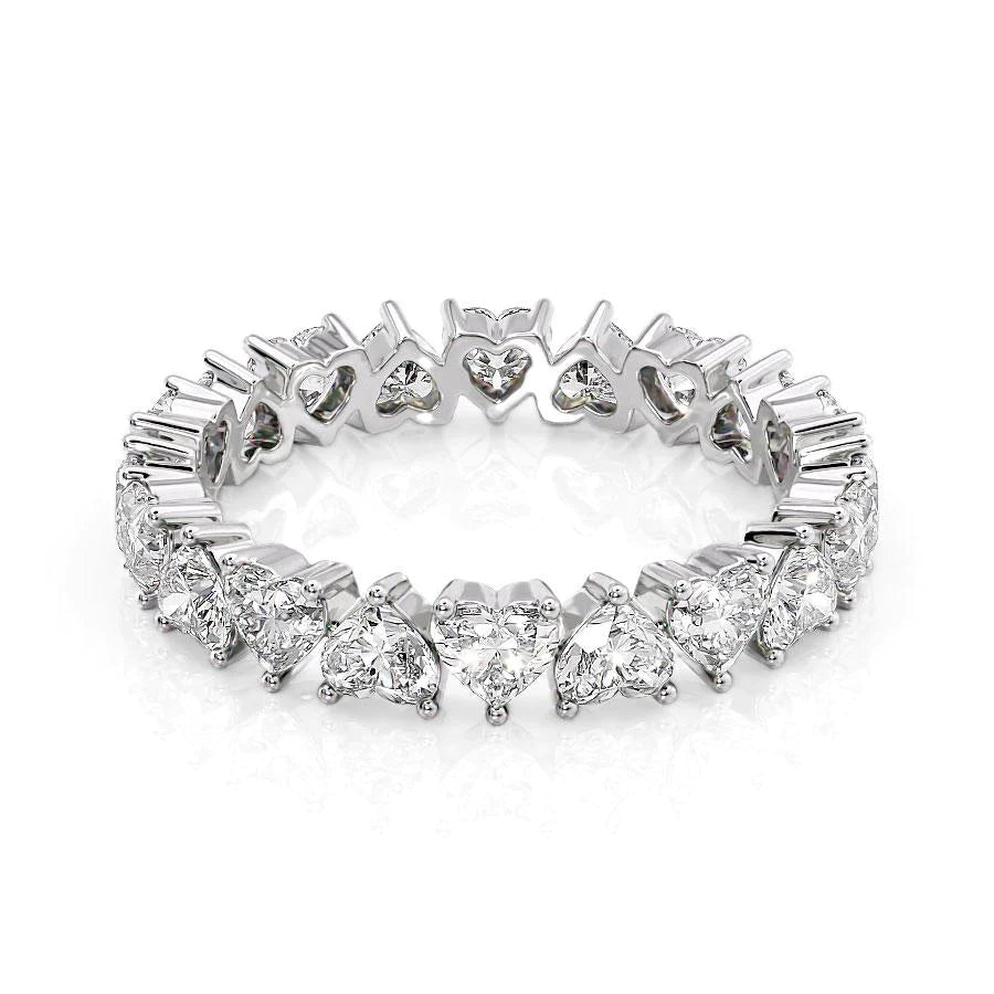 Aurora Heart Eternity Ring