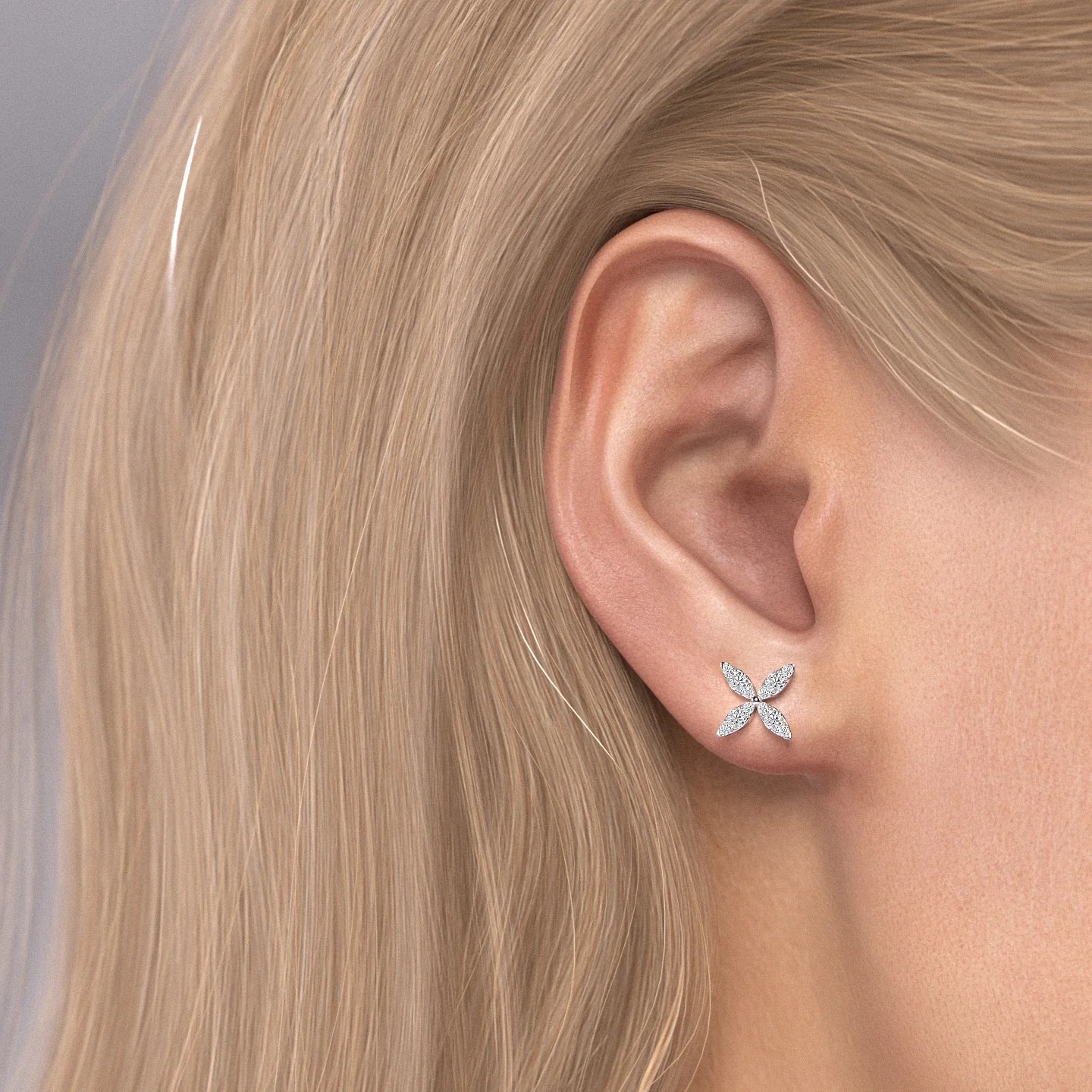 Round Trefoil Earstuds2