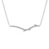 Tiny Stick Pave Medallion Necklace