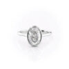 Sparkle Solitaire Oval Ring
