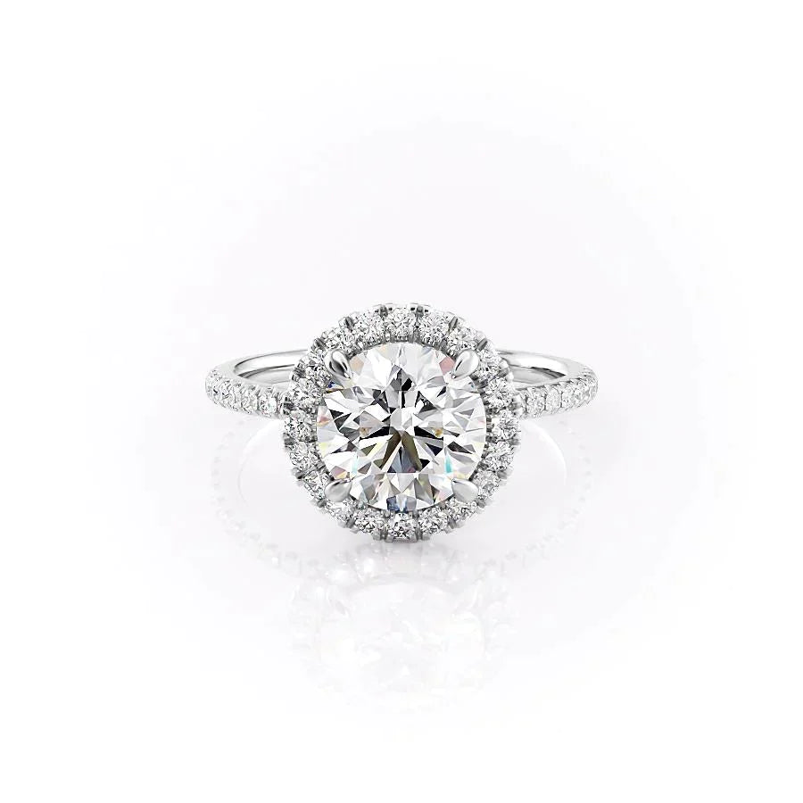 Dazzling Round Halo Ring