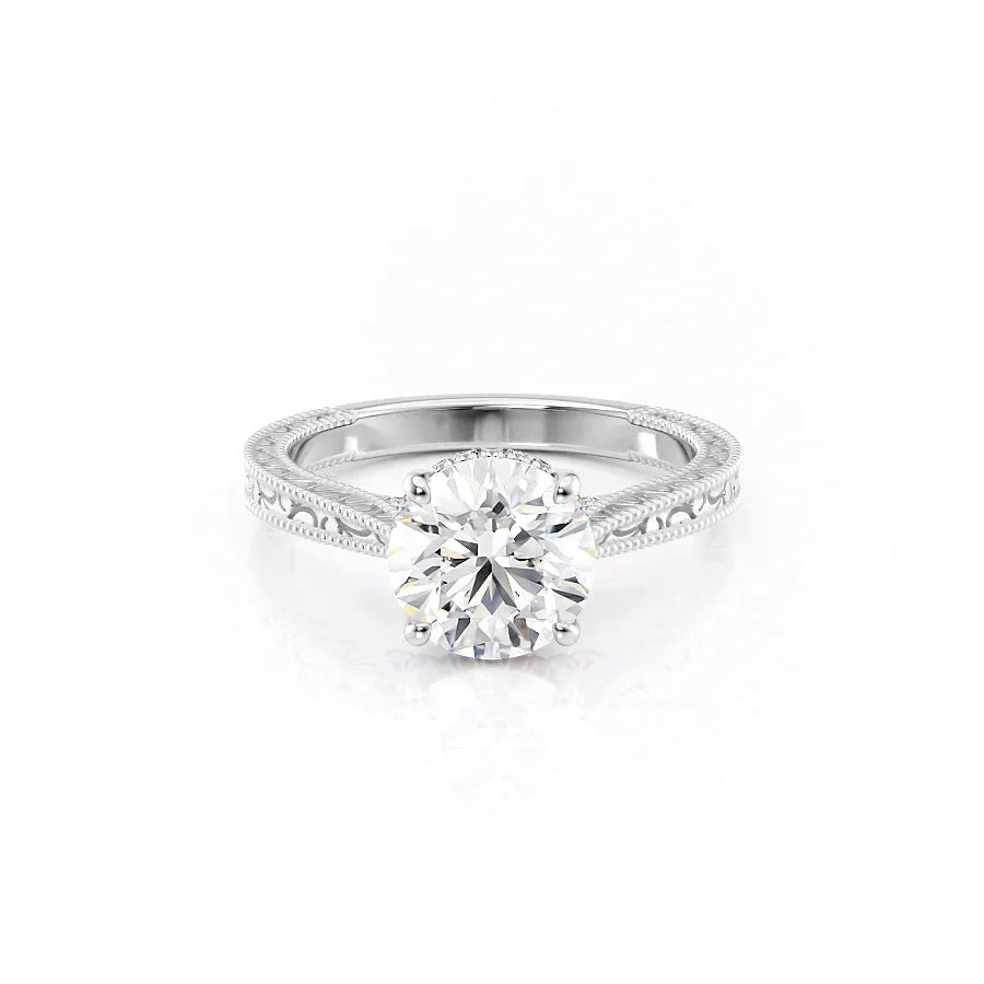 Glittering Grace Round Vintage Ring