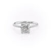 Sunburst Pave Cushion Ring