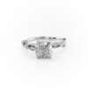 Cushion Brilliance Twisted Ring