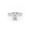 Engraved Oval Pave Ring