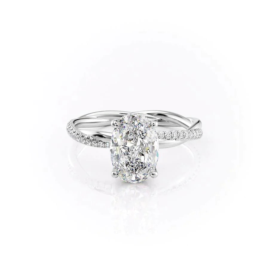 Spark Pave Oval Ring