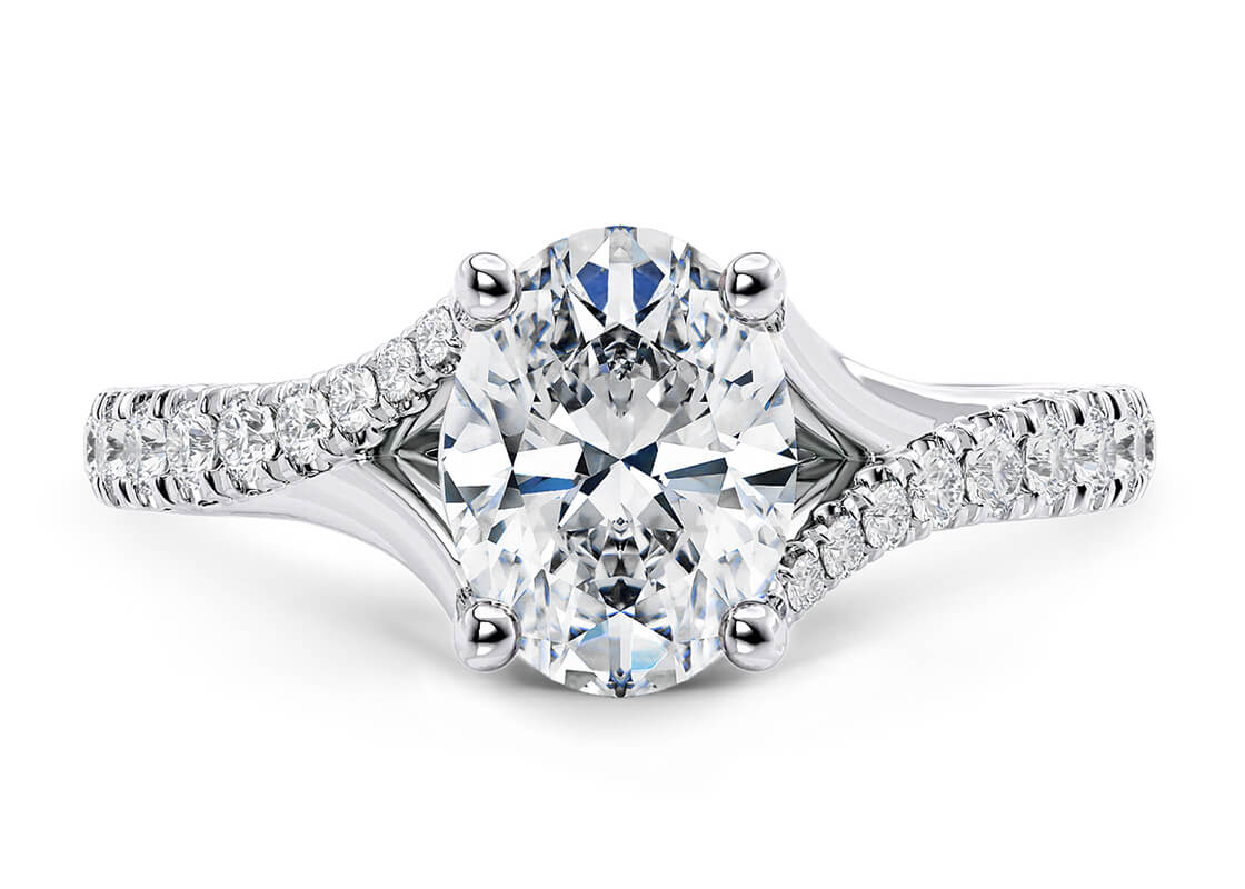 Fancy Oval Diamond Ring