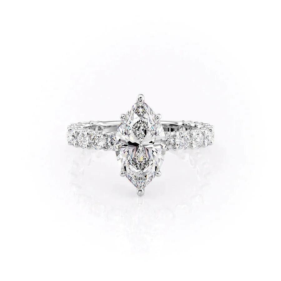 Marquise Vintage Pave Ring