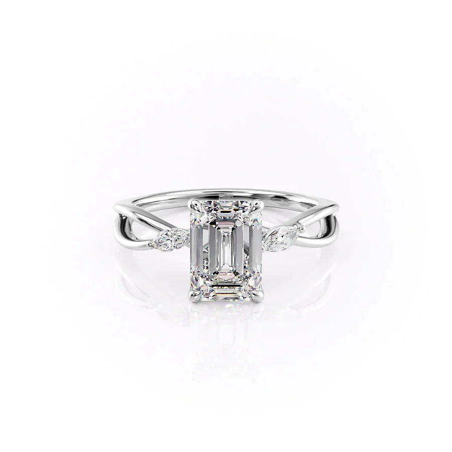 Enite Emerald Split Ring