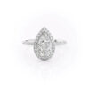 Pear Halo looks Perfect Ring