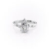 Brilliant Pear With Side Diamond Ring