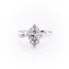 Shimmering Marquise Side Stone Ring