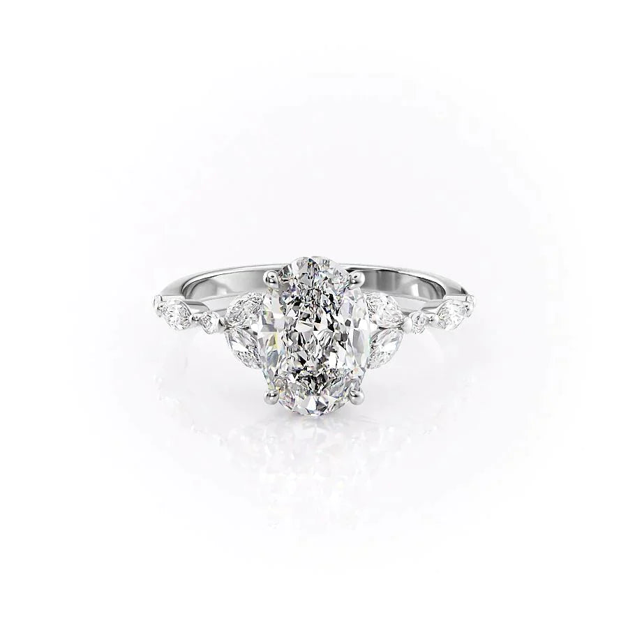 Oval Unique Solitaire Ring