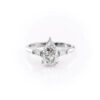 Slender Pear Diamond Ring