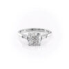 Cushion Elongates Pave Ring