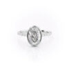 Peekaboo Pave Oval Ring