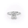 Princess lustrous Pave Ring