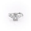 Delicacy Emerald Twisted Ring