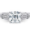 Asscher baroque ring