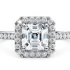 Halo Asscher Ring
