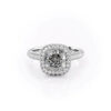 Opulent Cushion Halo Ring